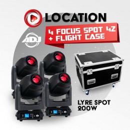 Location PACK 4 LYRES 4Z ADJ