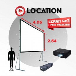 Location ECRAN 4x3m + VIDEO...